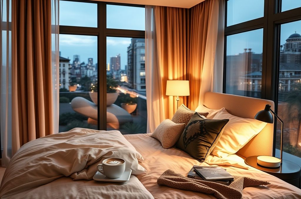 Conforto e Espaço Quer Acordar em uma Casa ou em um Quarto de Hotel