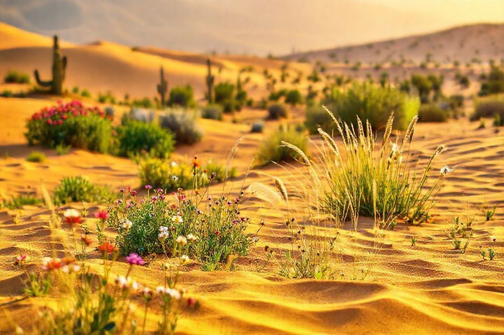 Florescimento do Deserto Quando a Areia Vira Jardim